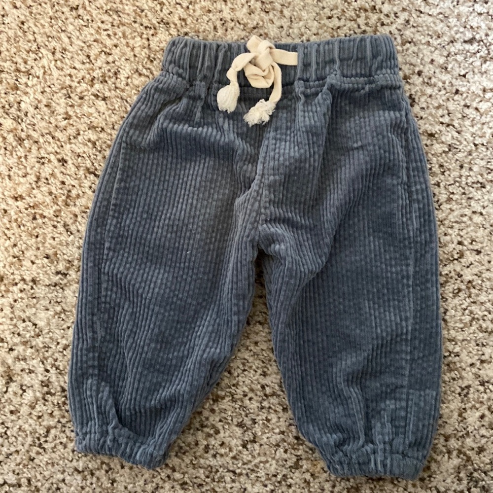 Billie Brand Blue Corduroy Pants. 0-3m.